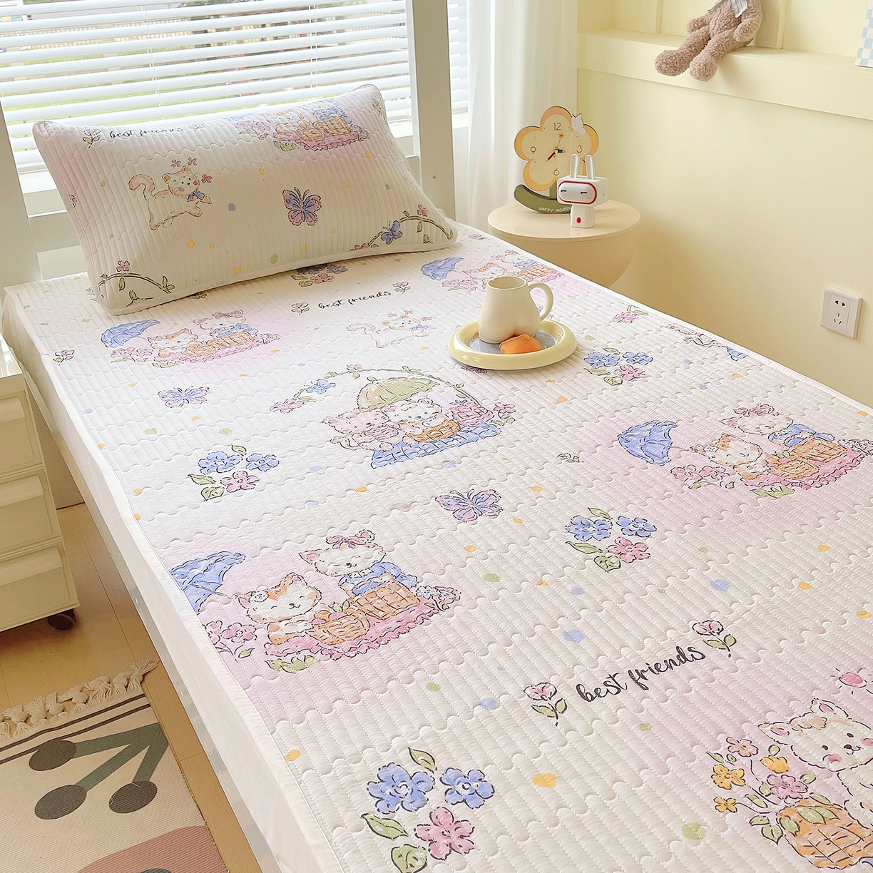 91家纺网 家纺一手货源 找家纺 金鑫汇家纺2025新款A类学生宿舍枕套系列单品 喵喵日记