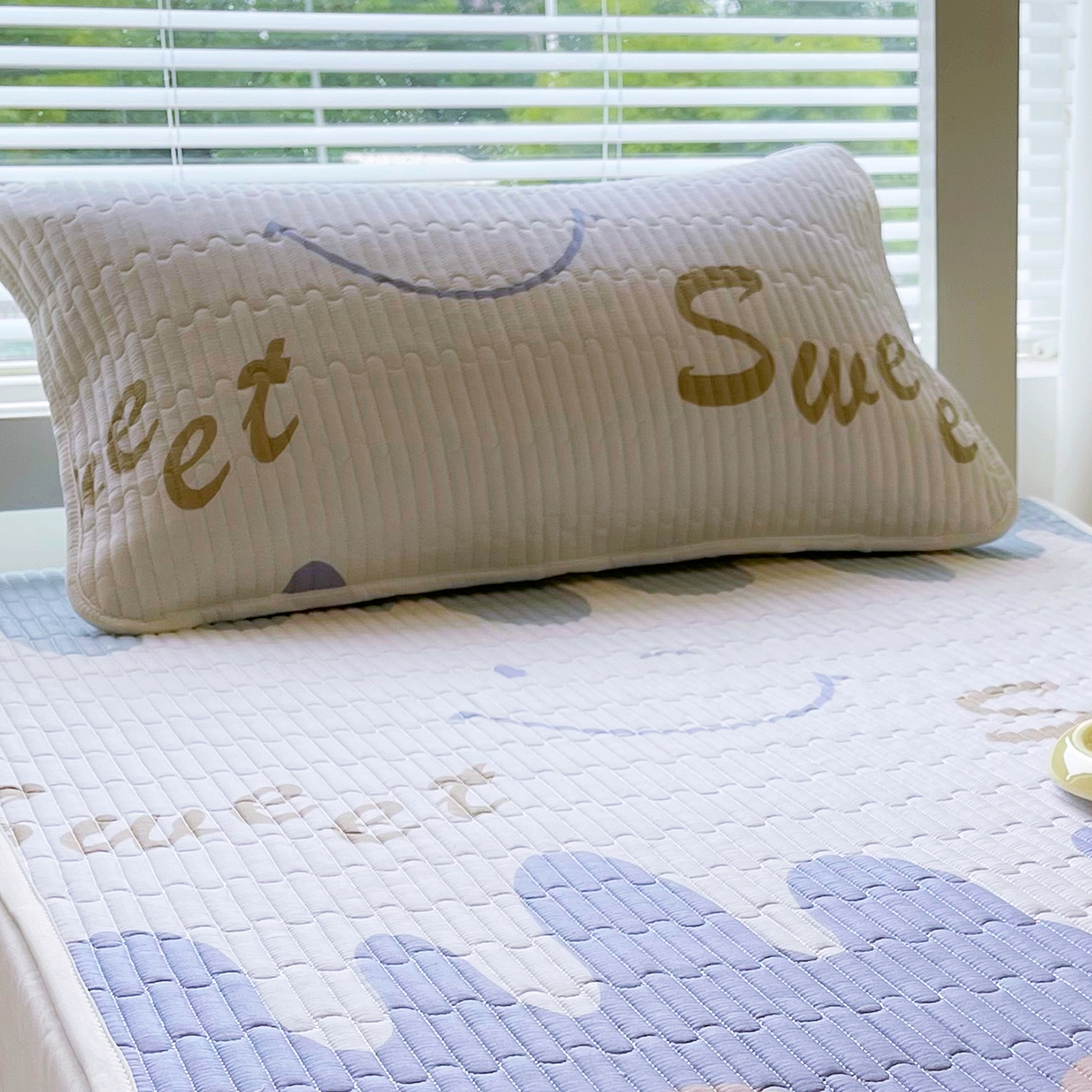 91家纺网 家纺一手货源 找家纺 金鑫汇家纺2025新款A类学生宿舍枕套系列单品 奶油粉