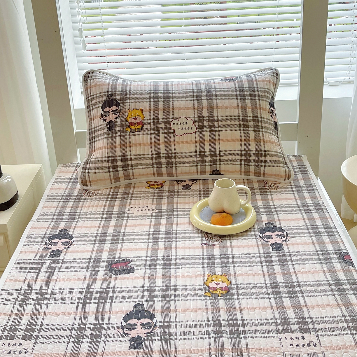 91家纺网 家纺一手货源 找家纺 金鑫汇家纺2025新款A类学生宿舍枕套系列单品 无畏申公豹·咖