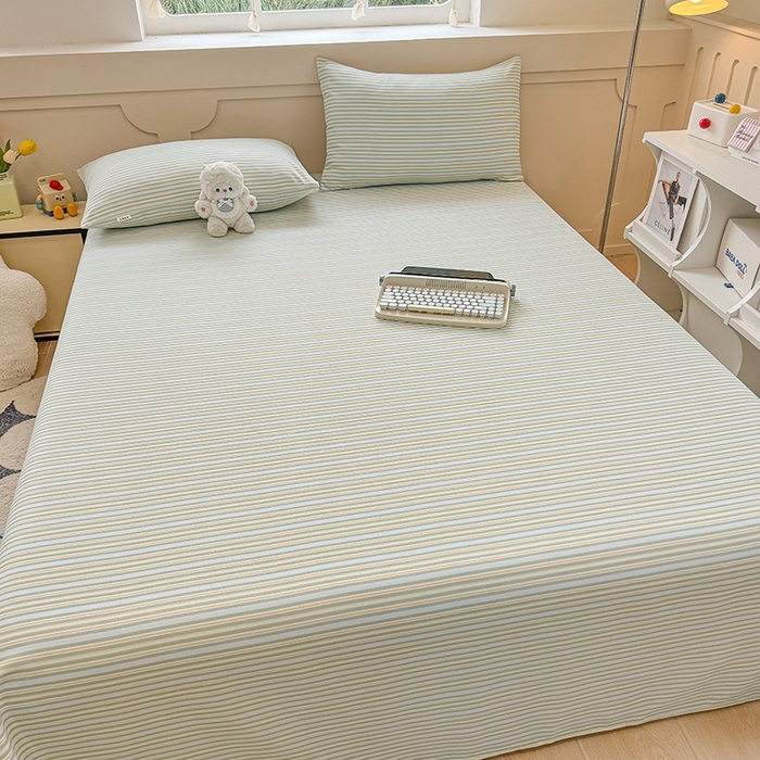 91家纺网 家纺一手货源 找家纺 爱彼家纺  2025新款锦柔老粗布席子凉席床单热卖花型 北望