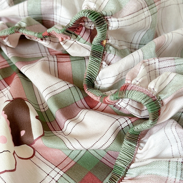 91家纺网 家纺一手货源 找家纺 拾物记 2025新款A类棉学生床笠第二批 可可布蕾