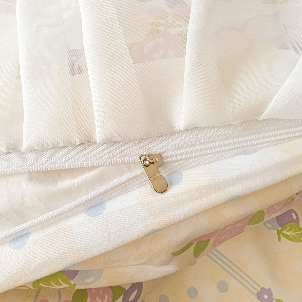 91家纺网 家纺一手货源 找家纺 眠势力 2025新款韩版花边夹棉床笠单件公主风四季款床垫保护套床罩 半旧时光