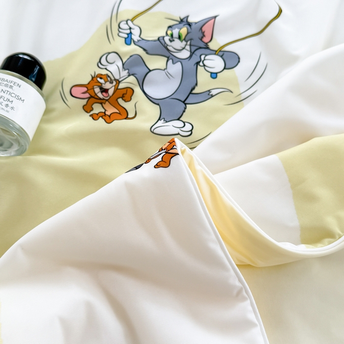 91家纺网 家纺一手货源 找家纺 （总）彩象树家纺 2025新款猫和老鼠系列凉感夏被被子被芯