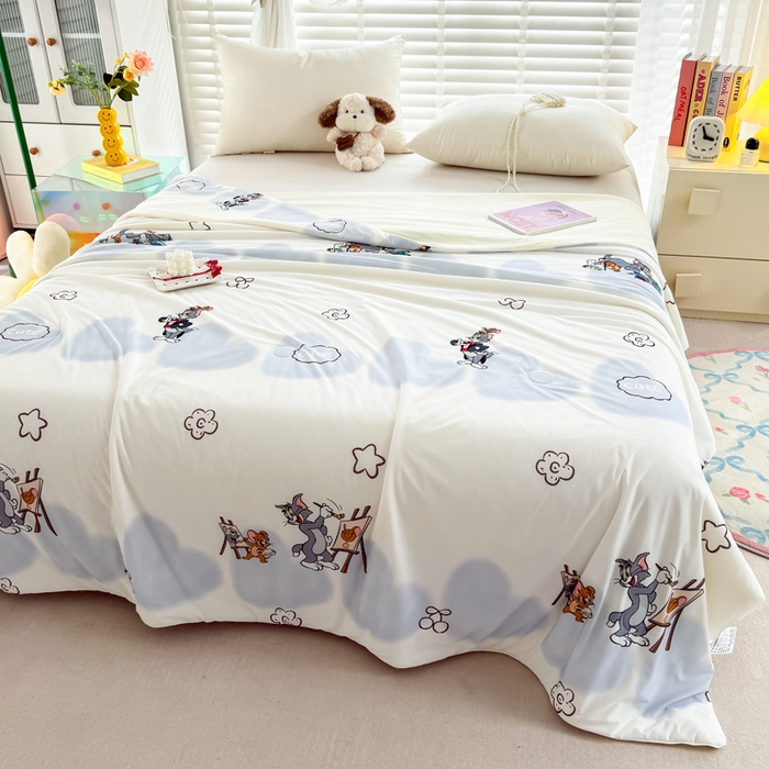 91家纺网 家纺一手货源 找家纺 彩象树家纺 2025新款猫和老鼠系列凉感夏被被子被芯 荟梦剧场