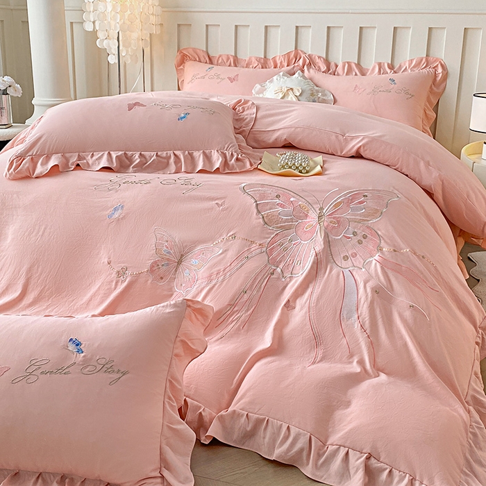 91家纺网 家纺一手货源 找家纺 （总）大麦乐田 2025新款韩版刺绣系列