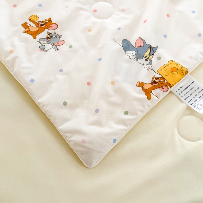 91家纺网 家纺一手货源 找家纺 彩象树家纺 2025新款猫和老鼠系列凉感夏被被子被芯 奶酪大盗