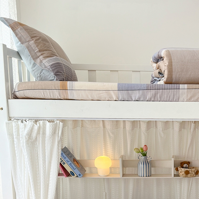 91家纺网 家纺一手货源 找家纺 拾物记 2025新款A类棉学生床笠第二批 阳光沙漠-灰