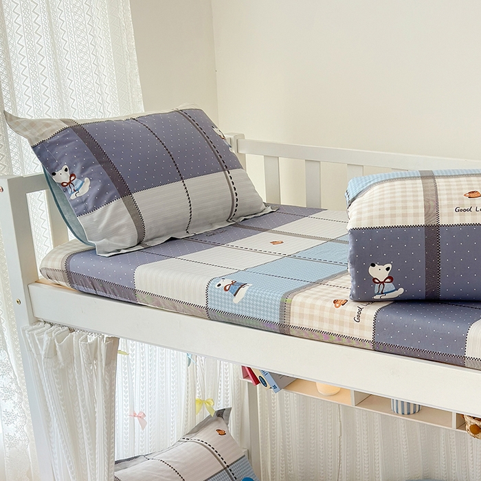 91家纺网 家纺一手货源 找家纺 拾物记 2025新款A类棉学生床笠第二批 胖胖多肉球