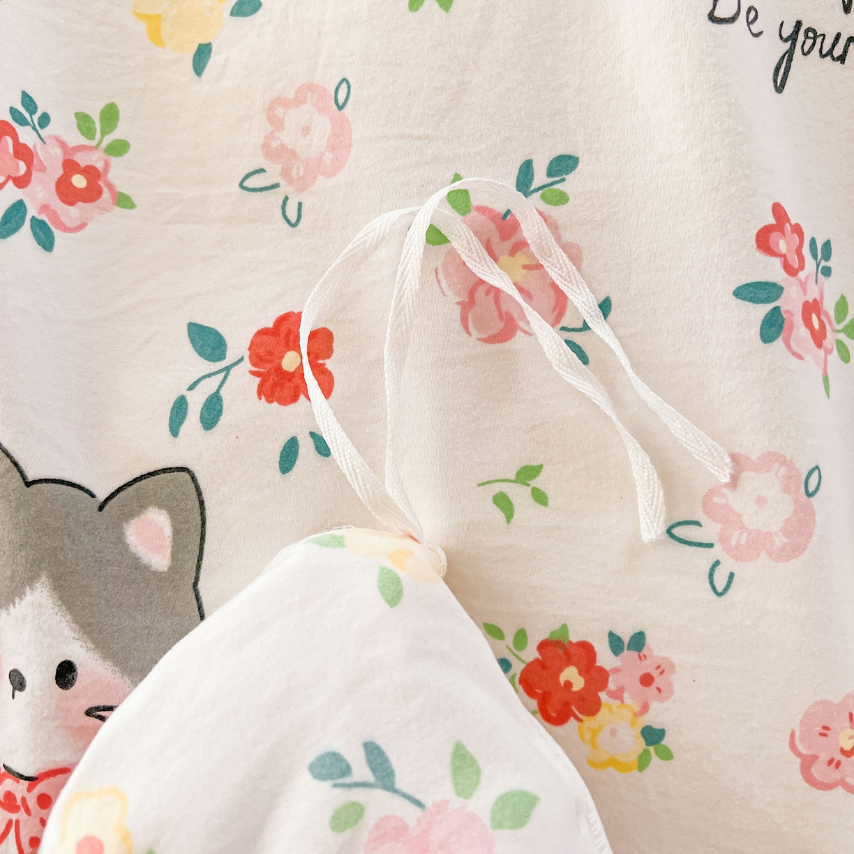 91家纺网 家纺一手货源 找家纺 眠势力 2025新款韩版花边夹棉床笠单件公主风四季款床垫保护套床罩 喵喵宝贝