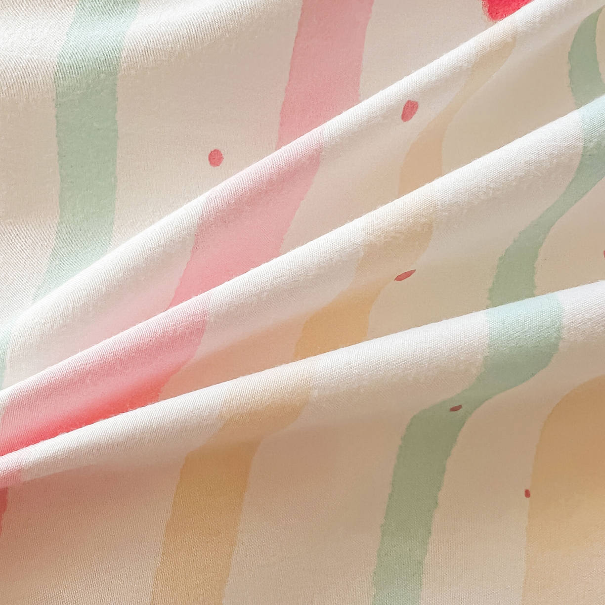 91家纺网 家纺一手货源 找家纺 眠势力 2025新款韩版花边夹棉床笠单件公主风四季款床垫保护套床罩 糖果草莓