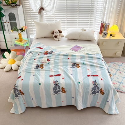 91家纺网 家纺一手货源 找家纺 （总）彩象树家纺 2025新款猫和老鼠系列凉感夏被被子被芯