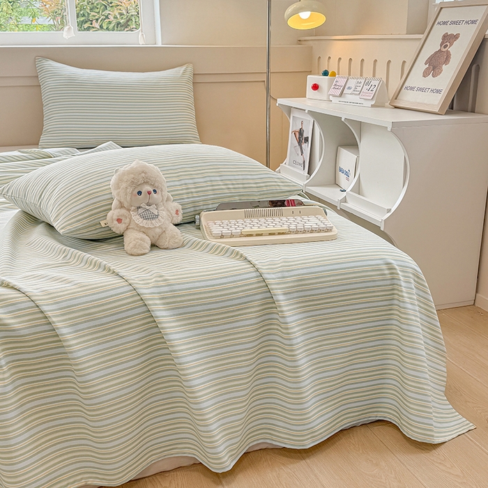 91家纺网 家纺一手货源 找家纺 （总）爱彼家纺  2025新款锦柔老粗布席子凉席床单热卖花型