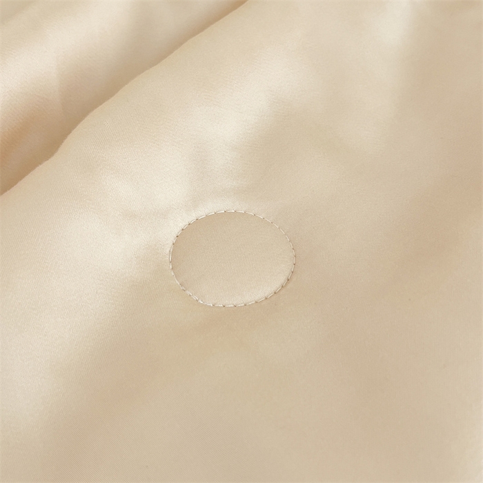 91家纺网 家纺一手货源 找家纺 蕾诺家纺 2025新款水洗真丝夏被纯色宽边夏被 水洗真丝-香槟金