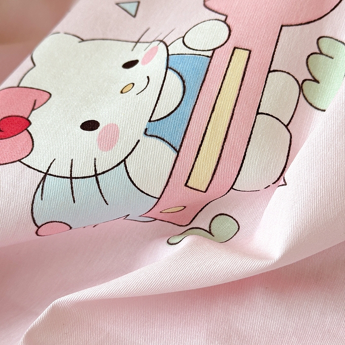 91家纺网 家纺一手货源 找家纺 拾物记 2025新款A类棉学生床笠第二批 彩虹喵