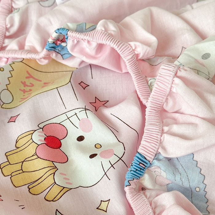 91家纺网 家纺一手货源 找家纺 （总）拾物记 2025新款A类新疆棉学生床笠第二批