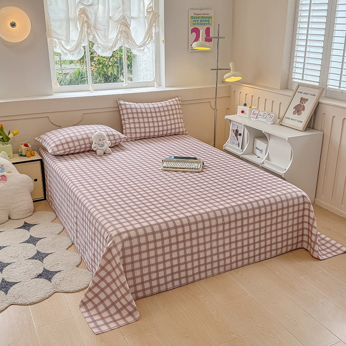 91家纺网 家纺一手货源 找家纺 爱彼家纺  2025新款锦柔老粗布席子凉席床单热卖花型 艾格