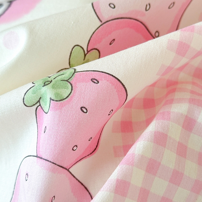 91家纺网 家纺一手货源 找家纺 拾物记 2025新款A类棉学生床笠第二批 叮当奶猫（B版）