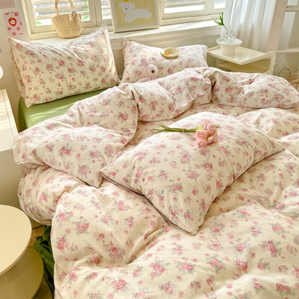 91家纺网 家纺一手货源 找家纺 （总）多品家纺 2025新款超柔双层纱水洗棉单被套