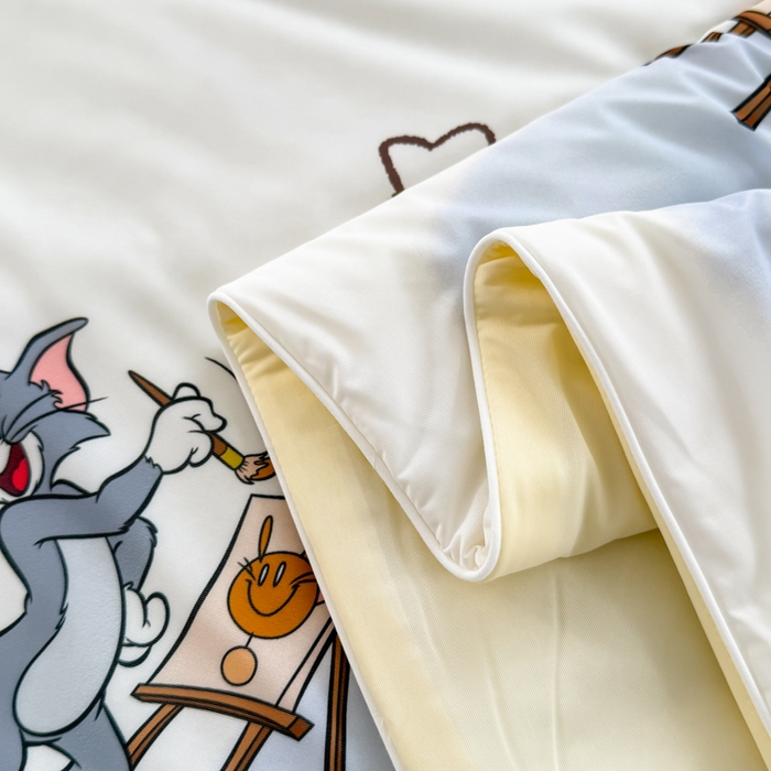 91家纺网 家纺一手货源 找家纺 彩象树家纺 2025新款猫和老鼠系列凉感夏被被子被芯 荟梦剧场