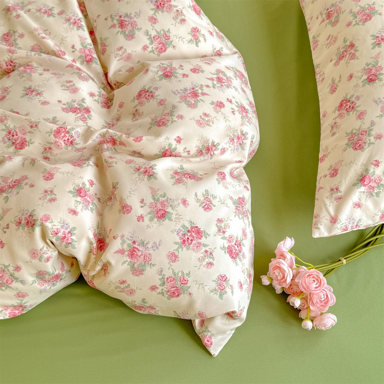 91家纺网 家纺一手货源 找家纺 多品家纺 2025新款超柔双层纱水洗棉单被套 漫芙