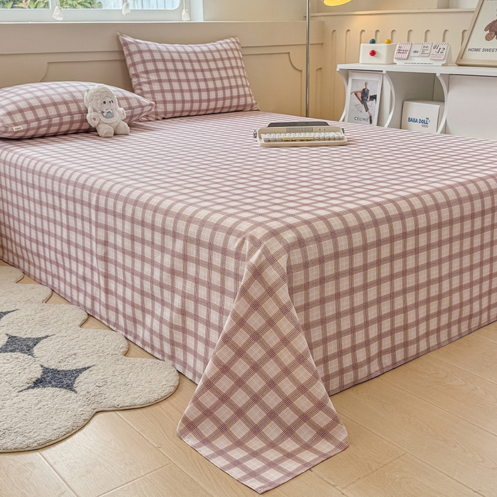 91家纺网 家纺一手货源 找家纺 爱彼家纺  2025新款锦柔老粗布席子凉席床单热卖花型 艾格