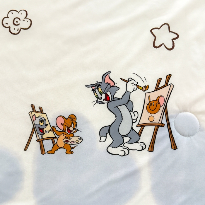 91家纺网 家纺一手货源 找家纺 彩象树家纺 2025新款猫和老鼠系列凉感夏被被子被芯 荟梦剧场