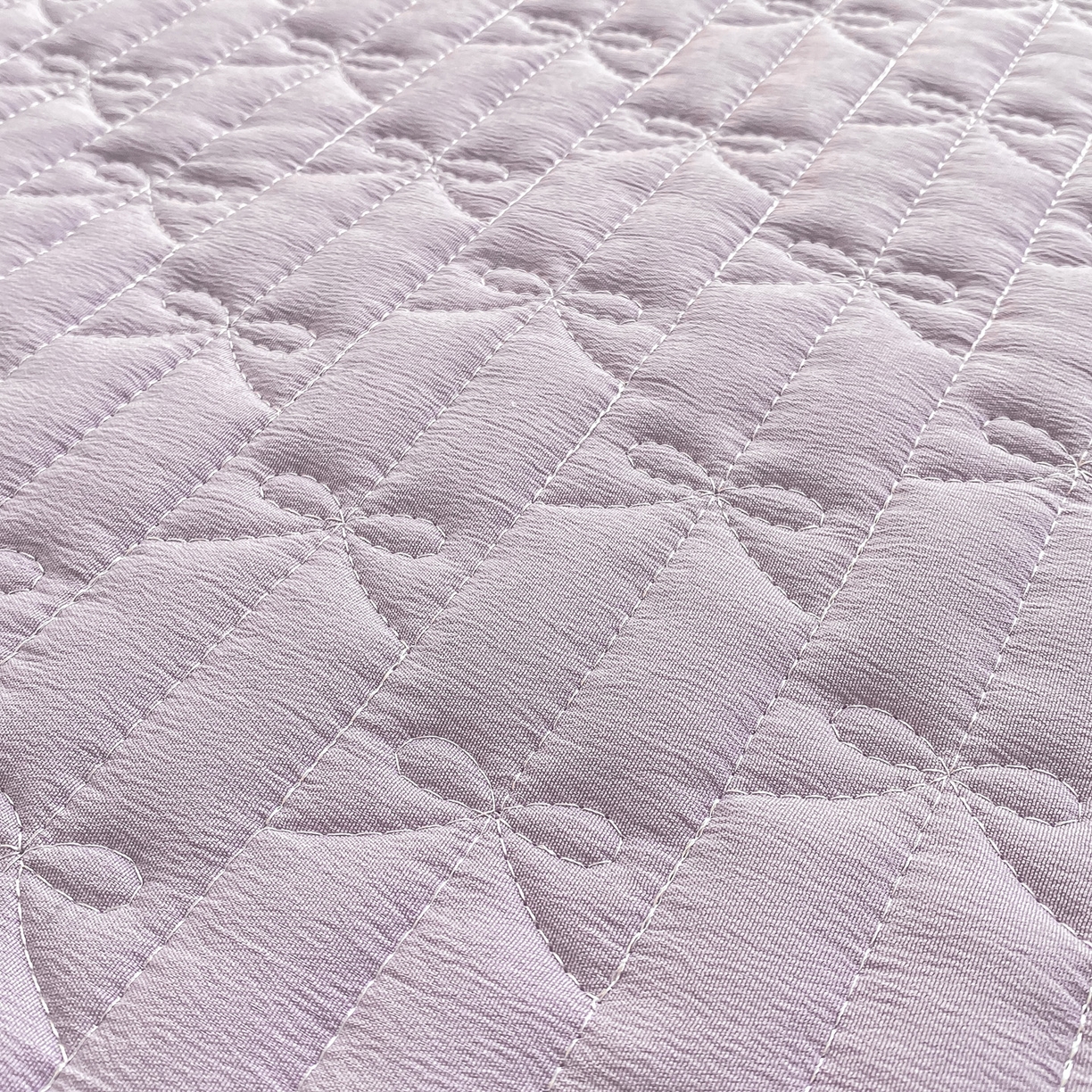 91家纺网 家纺一手货源 找家纺 眠势力 2025新款韩版花边夹棉床笠单件公主风四季款床垫保护套床罩 纯色系-优雅紫