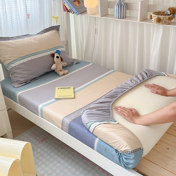 91家纺网 家纺一手货源 找家纺 拾物记 2025新款A类棉学生床笠第二批 艾利森