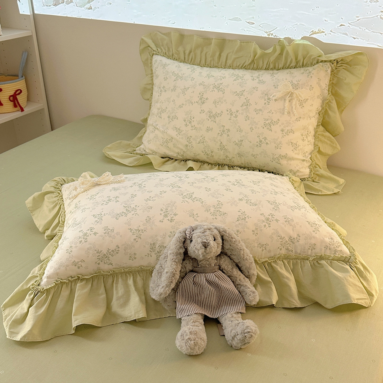 91家纺网 家纺一手货源 找家纺 （总）瑞莱 2025新款纯棉全棉印花13372 甜美风四件套