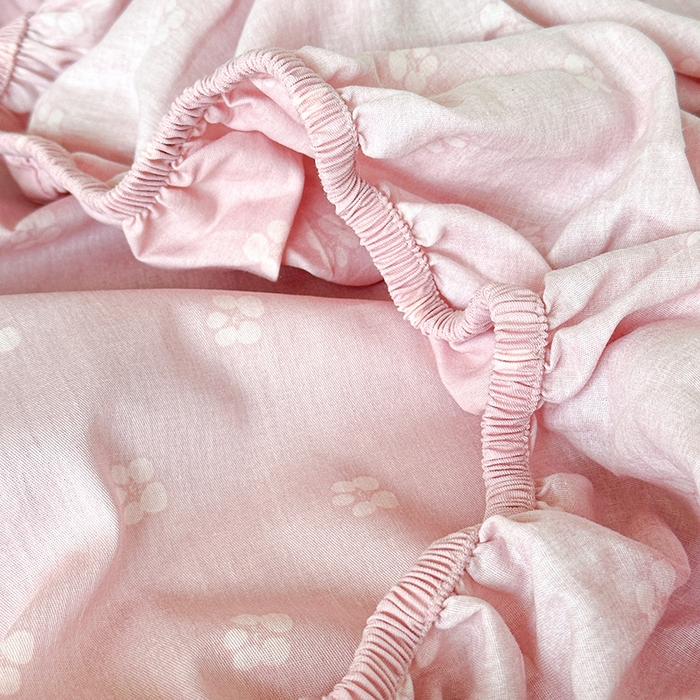 91家纺网 家纺一手货源 找家纺 拾物记 2025新款A类棉学生床笠第二批 叮当奶猫（B版）