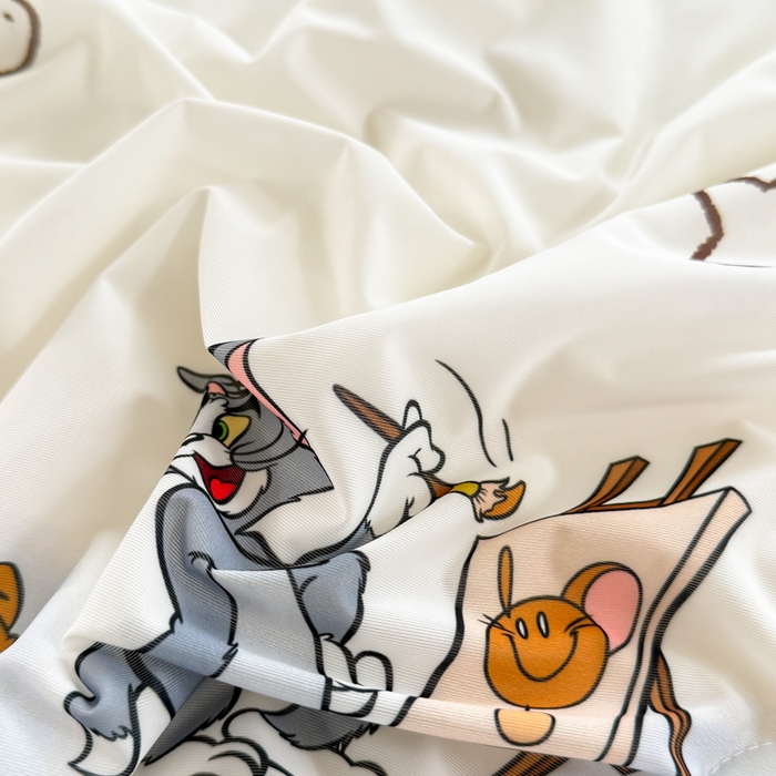 91家纺网 家纺一手货源 找家纺 彩象树家纺 2025新款猫和老鼠系列凉感夏被被子被芯 荟梦剧场