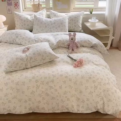 91家纺网 家纺一手货源 找家纺 （总）多品家纺 2025新款超柔双层纱水洗棉单被套