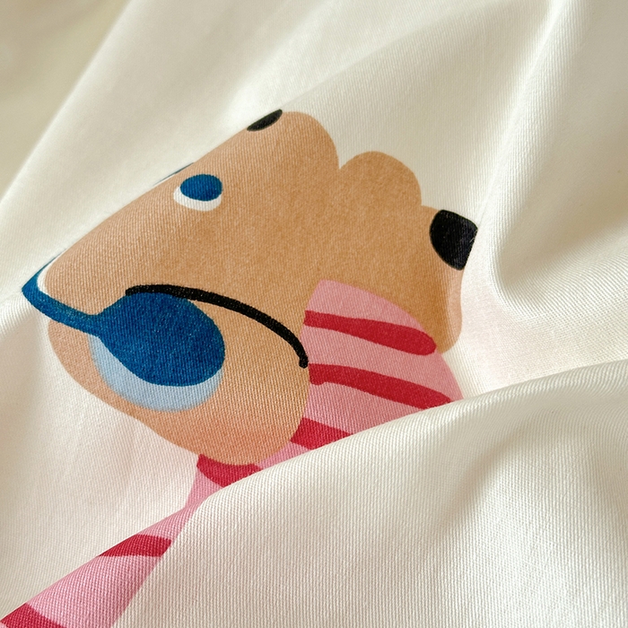 91家纺网 家纺一手货源 找家纺 拾物记 2025新款A类棉学生床笠第二批 童趣蜜歌（B版）