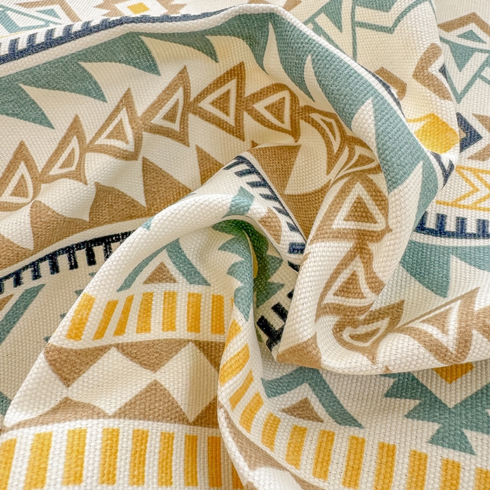 91家纺网 家纺一手货源 找家纺 爱彼家纺  2025新款锦柔老粗布席子凉席床单热卖花型 波西米亚