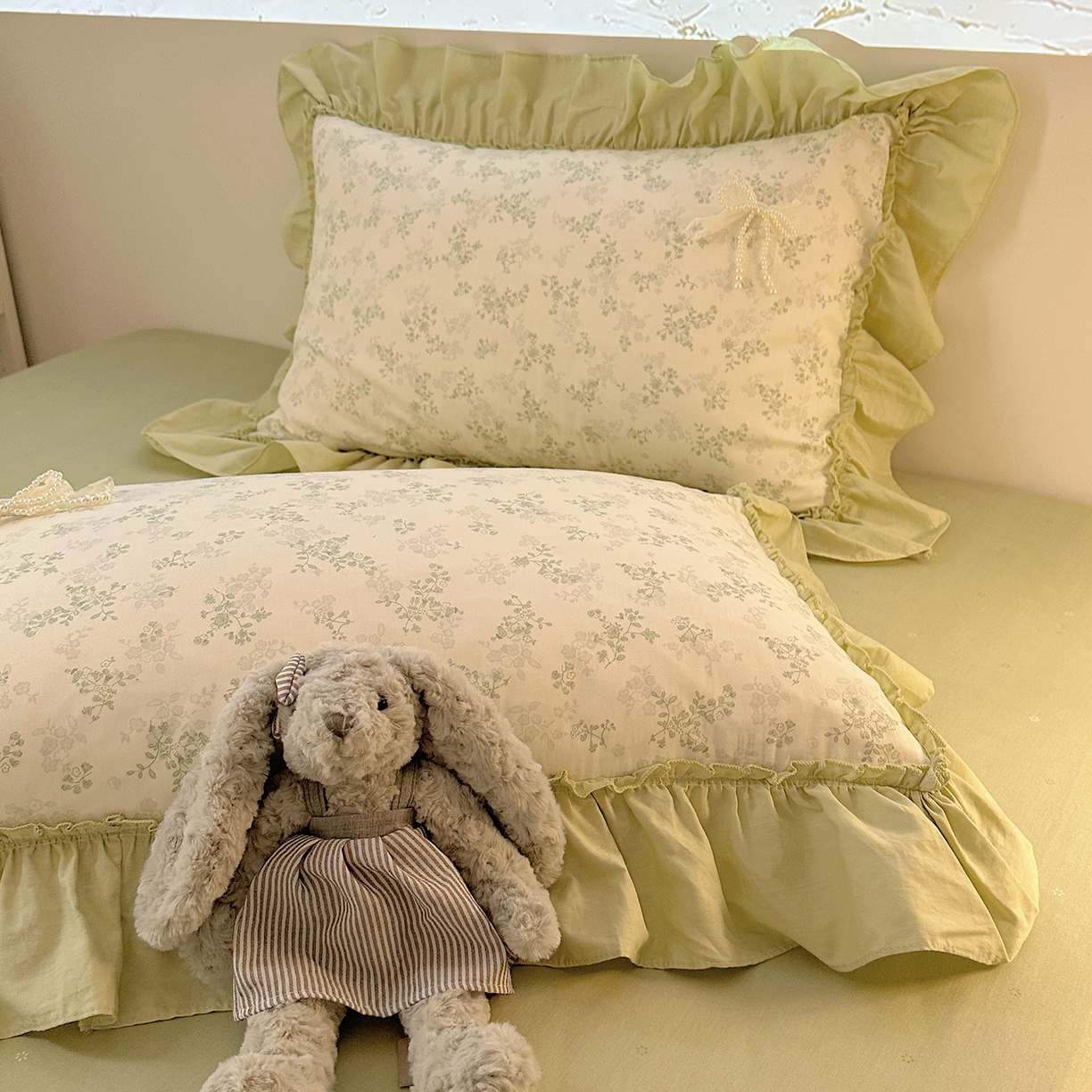 91家纺网 家纺一手货源 找家纺 （总）瑞莱 2025新款纯棉全棉印花13372 甜美风四件套