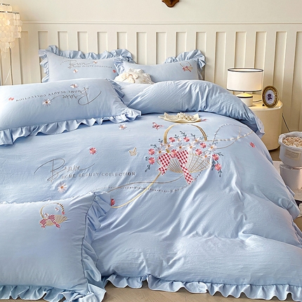 91家纺网 家纺一手货源 找家纺 （总）大麦乐田 2025新款韩版刺绣系列