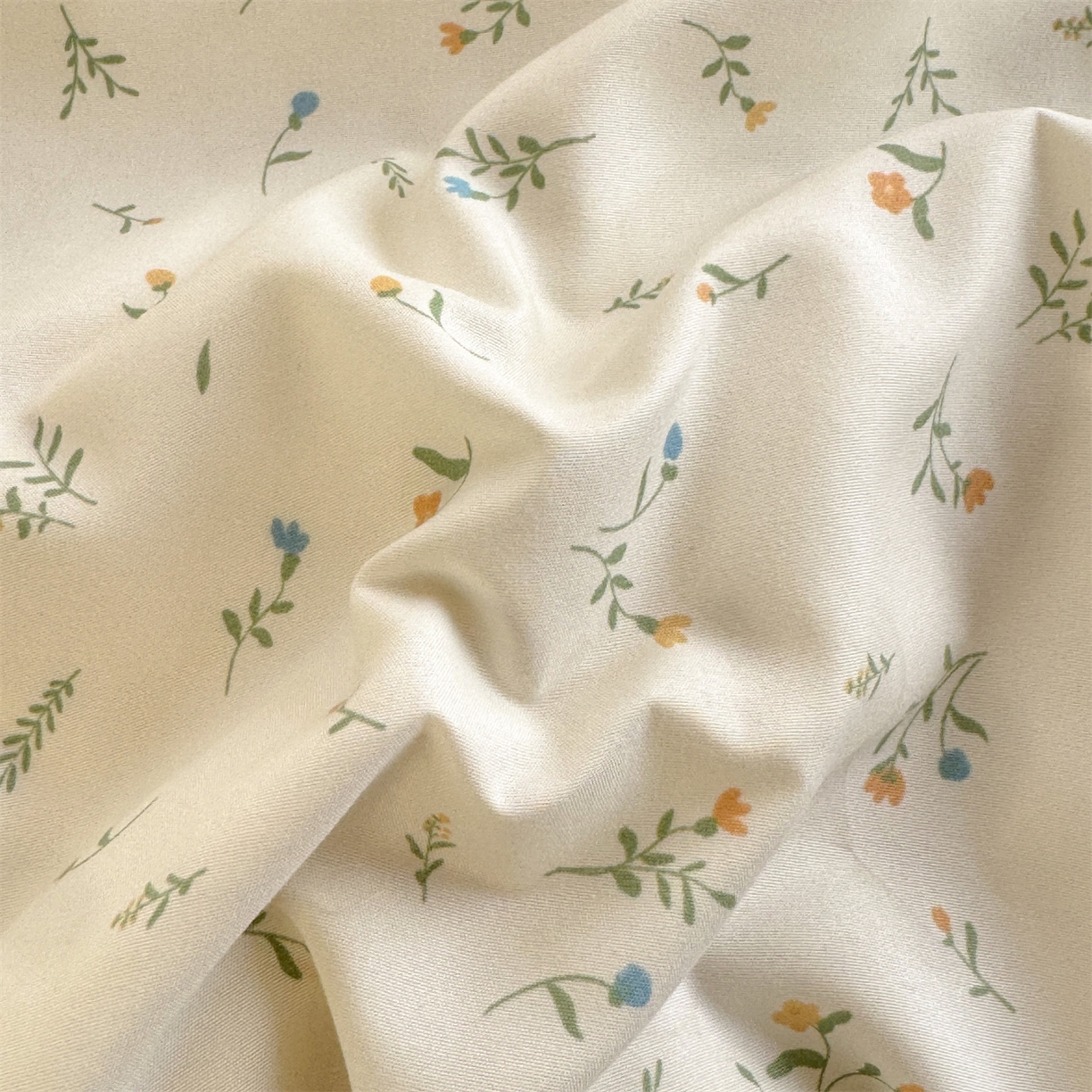 91家纺网 家纺一手货源 找家纺 多品家纺 2025新款超柔双层纱水洗棉单被套 叶雨兔