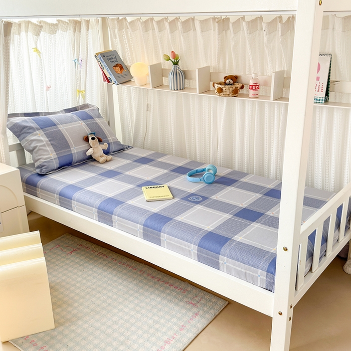 91家纺网 家纺一手货源 找家纺 拾物记 2025新款A类棉学生床笠第二批 英伦风