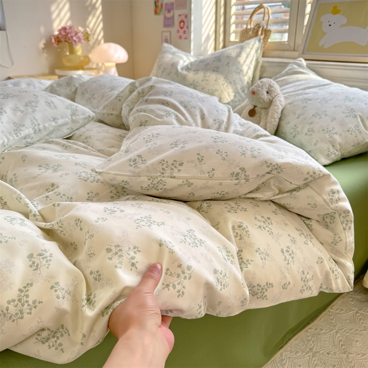 91家纺网 家纺一手货源 找家纺 （总）多品家纺 2025新款超柔双层纱水洗棉单被套