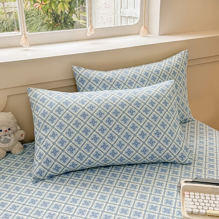 91家纺网 家纺一手货源 找家纺 爱彼家纺  2025新款锦柔老粗布席子凉席床单热卖花型 星格