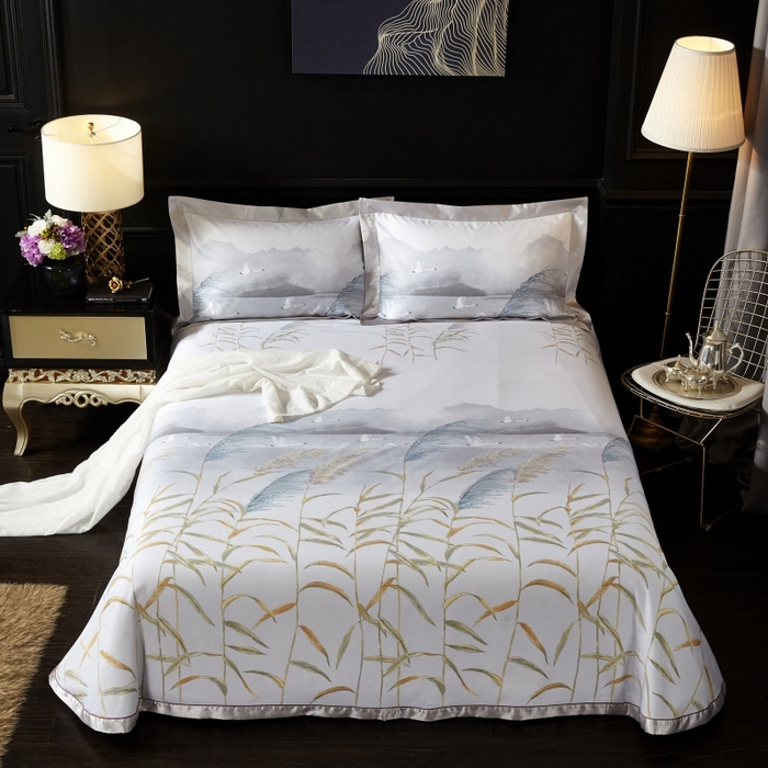 91家纺网 家纺一手货源 找家纺 （总）威克凯丽 2025新款竹语天丝软凉席三件套