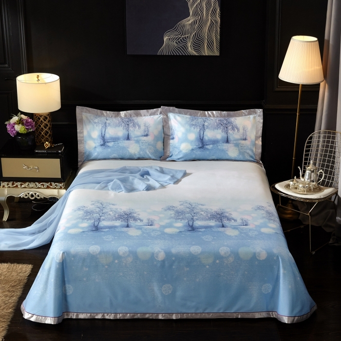 91家纺网 家纺一手货源 找家纺 （总）威克凯丽 2025新款竹语天丝软凉席三件套