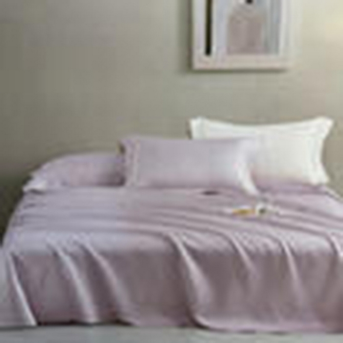 91家纺网 家纺一手货源 找家纺 威克凯丽 2025新款竹语天丝软凉席三件套 品尚-丁香紫