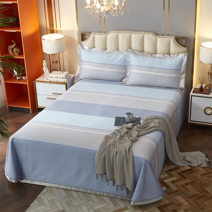 91家纺网 家纺一手货源 找家纺 威克凯丽 2025新款竹语天丝软凉席三件套 柏尔曼