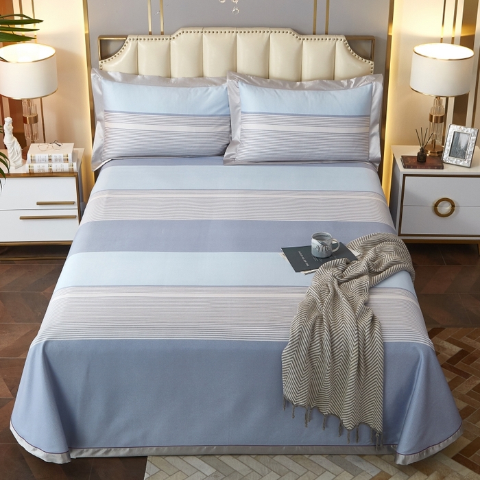 91家纺网 家纺一手货源 找家纺 威克凯丽 2025新款竹语天丝软凉席三件套 柏尔曼