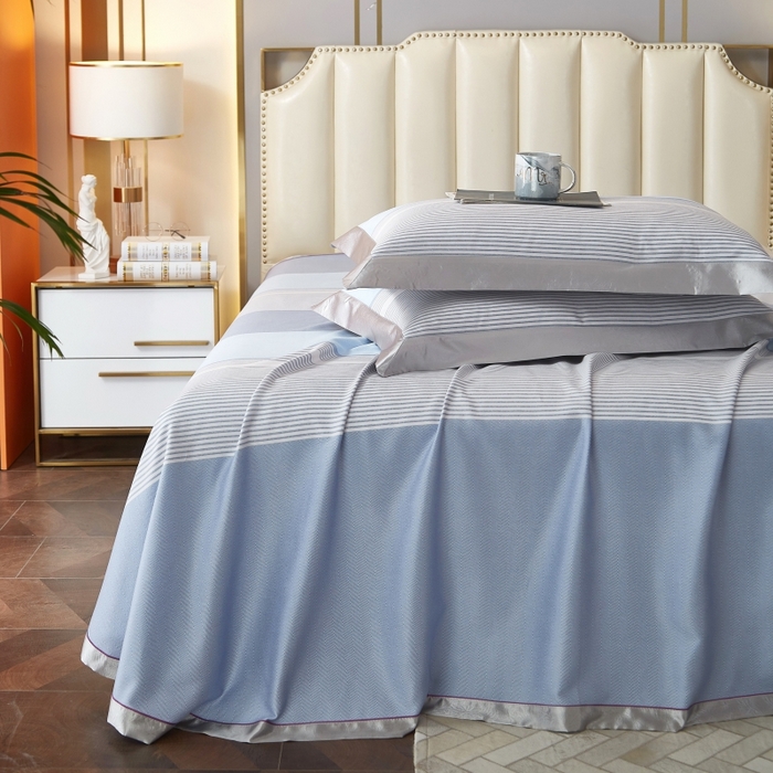 91家纺网 家纺一手货源 找家纺 威克凯丽 2025新款竹语天丝软凉席三件套 柏尔曼