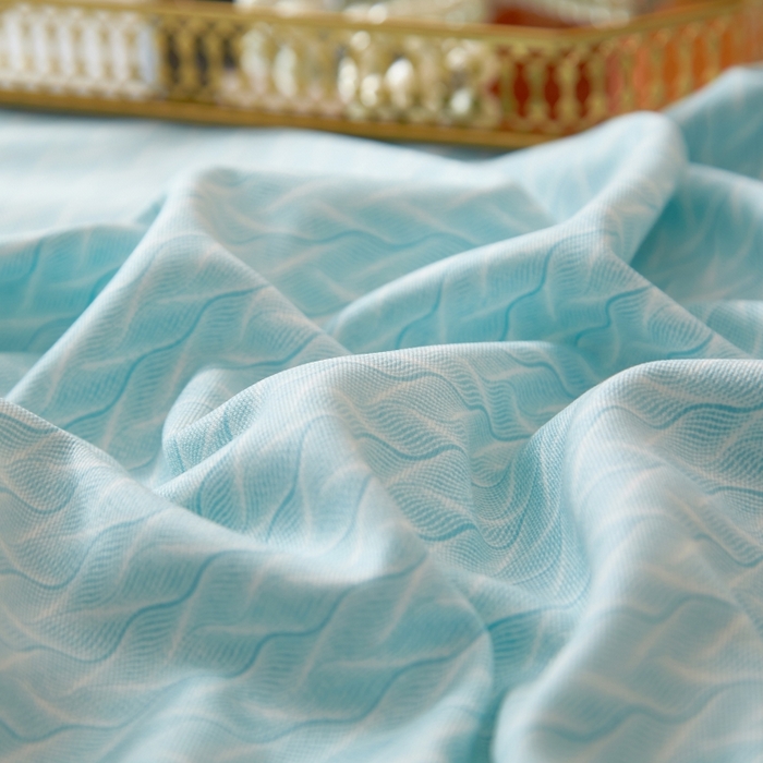 91家纺网 家纺一手货源 找家纺 威克凯丽 2025新款竹语天丝软凉席三件套 布鲁塞尔-绿灰