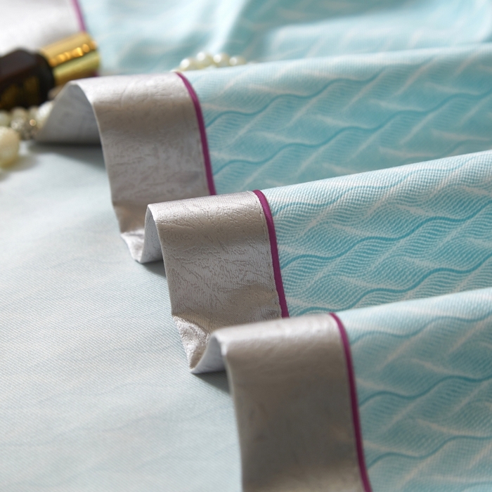 91家纺网 家纺一手货源 找家纺 威克凯丽 2025新款竹语天丝软凉席三件套 布鲁塞尔-绿灰