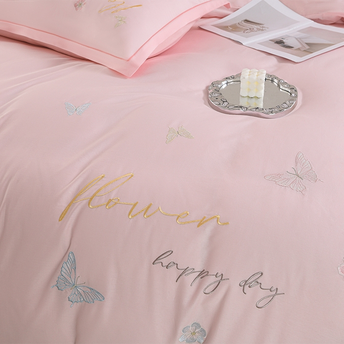 91家纺网 家纺一手货源 找家纺 （总）登登家纺 2025新款A类长绒棉刺绣四件套-华尔兹