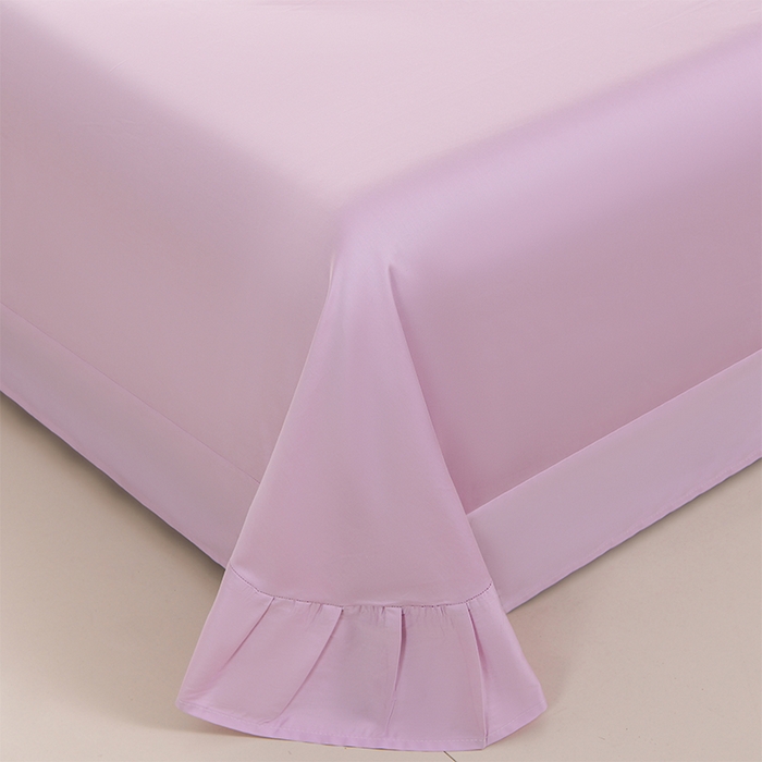 91家纺网 家纺一手货源 找家纺 登登家纺 2025新款A类长绒棉刺绣四件套-华尔兹 华尔兹-粉紫